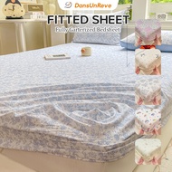Dansunreve Fitted Bedsheet Double-layer Gauze Kitty/Crayon Shin-chan‌/Cat/Strawberry/Rabbit Bed Shee
