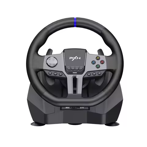 With Pedals And Shifter PXN V9 GEN2 Vibration Racing Simulator Steering Wheel For Pc/Ps3/Ps4/Xbox On