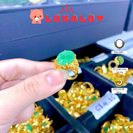 NHẪN NỮ Cẩm Thạch MẠ VÀNG 18k : SANG TRỌNG QUÝ PHÁI VÀ ĐẲNG CẤP. LOKALO 29.3.24