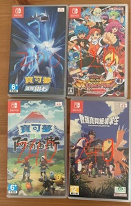Switch games Pokémon 阿爾宙斯/鑽石 數碼暴龍 survive 遊戲王 rush duel