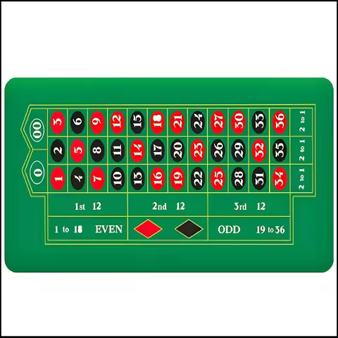 120x60cm/180x90cm Multiplayer Game Roulette Rubber Table Mat Party Chess and Card Game Table Mat wit