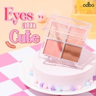 Odbo OD2015 EYES AM CUTE Palette 4 Colors Eyeshadow Matte And Glitter Beautiful Color Tight Pigment