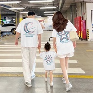 Birthday Party Family Matching Outfits Cotton T-shirt Women Blouse Fhoto Beach Couple Set CLothes