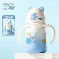 Food Grade 2025 Straw Cup Water Cup 316 Thermos Cup Baby Bottle Children Cute Baby Handle Student Ne