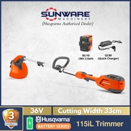 [PRO BATTERY SERIES] HUSQVARNA 115iL Battery Grass Trimmer with Charger & Battery