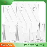 Brochure Holder 8.5 X 11 Brochure Display Stand Acrylic Brochure Holders Clear Flyer Holder Display Stand, 2 Packs