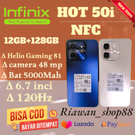 Hp infinix HOT 50i { NFC }TERBARU RAM 12GB+128GB ,CAM 48 MP , HELIO GAMING 81 ,120HZ GARANSI RESMI 1