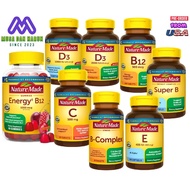 [PRE-ORDER] Nature Made Vitamin D3, B12, Energy, C, Super B, B-Complex, E