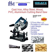 Okatz 5"/127mm Portable Multi-material Cutting Band Saw, BS127(Wood, Cast Iron, Aluminium, PVC) with