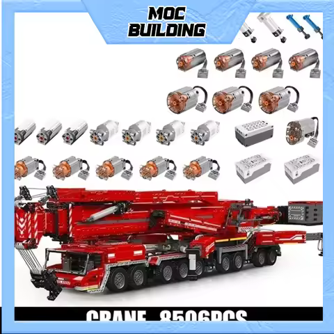 Mould King 17008 Technical Car Toys Motorized LTM 11200 Crane Truck Building Block Assembly Model Br