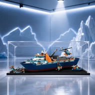 Acrylic Display Case Dustproof Transparent Showcase Storage Box for LEGO 60368 Polar Exploration Shi