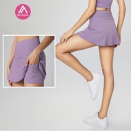 Tennis Skirt Build-in Shorts Inside Pocket Sports Skirt