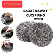 Xoxomarket - Sabut Stainless Kawat Cuci Piring Ekonomis M2000 1pcs