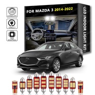 11Pcs For Mazda 3 Mazda3 2014 2015 2016 2017 2018 2019 2020 2021 2022 Vehicle Canbus Bulbs LED Inter