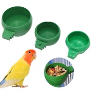 Round Bird Food Bowl Bird Food Box Food Bowl Food Tank Bird Cage Universal Wire Cage Feed Box Bird S