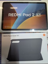 全新 Redmi Pad 2 9.7 吋 平板電腦 及 保護套