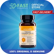 NatureWise Vegan Vitamin D3 + K2 60 Vegan Softgels