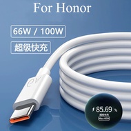 Honor Cable 66W 6A Super Fast Charge Cable 1/1.5/2 M Data Line Cord For Honor 50 60 70 80 90 100 200