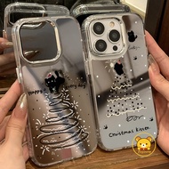 Christmas Cat Mirror Casing For Realme GT 7 5 Pro 3 Neo 7X 7 6 5 SE 240W V70 V60 V60S V23 V23i 5G P4