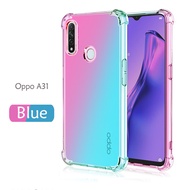 Carristo Oppo A31 Anti-Shock Case Cover Rainbow Aurora TPU Soft Casing Housing