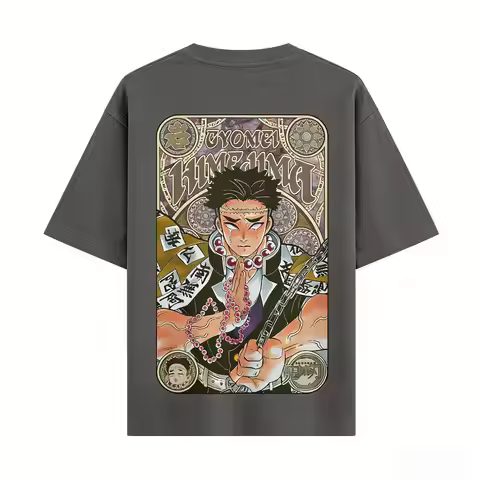 Demon Slayer Anime Graphic T Shirt Men Women Short Sleeve Tee Gyomei Himejima 2026 Summer New Street