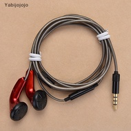 Yabijojojo DIY MX500 Heavy Bass Flat Head Earphone Earbuds With Mic High Quality Study Sports Headph