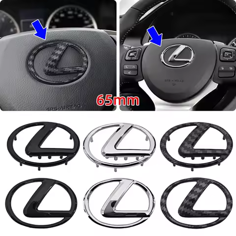 Car Sticker ABS Steering Wheel Center Emblem Sticker For Lexus RX NX ES IS GX LX UX CT GS F Sport RX