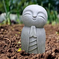 Livingmall Tượng Phật Tượng Điêu Khắc Phật Jizo Nhỏ Dễ Thương Đồ Trang Trí Sân Vườn Tượng Mini Phật