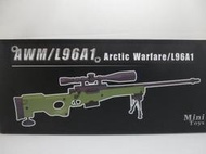 &lt;軍火庫&gt;精密國際AWM狙擊步槍/L96A1~比例1/6~12吋人型適用~minitoys-m06