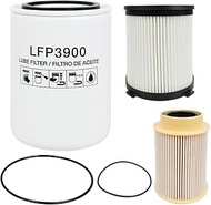 Fuel Filter Water Separator and Oil Filter Kit Fit Compatible with Nissan Titan XD 2016 2017 2018 20