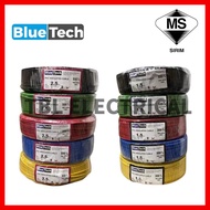 🔥SIRIM APPROVED🔥Blue Tech 1.5mm 2.5mm 4mm 100% Pure Copper PVC INSULATED Cable 1.5mm 2.5mm Wire Cabl