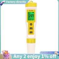 Chlorine Meter CL2/H2/Temperature Meter Water Quality Tester for Pools Drinking Water Aquarium Aquac
