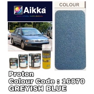 AIKKA AUTOMOTIVE PAINT / PROTON WIRA 16870 / GREYISH BLUE /  TOUCH UP PAINT / DIY CAT SPRAY TIN / CA