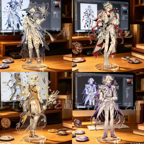 Game Identity V Acrylic Plaque Knight Mercenary Prisoner Eli Clark Aesop Carl Standing Sign Model De