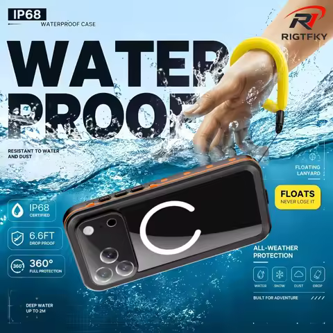 IP68 Waterproof Case For iphone 17 Air 16 15 14 Plus 13 Pro Max 360° Full Protection Magnetic Cover 