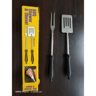 GS Made In Taiwan A Set Of 2 Retractable Barbecue Forks And Spatula/Barbecue/BBQ/Forks/Spatula