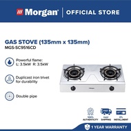 Morgan Stainless Steel Gas Stove 2 Hob (135X135MM) MGS-SC9516CD