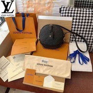 LV_ Bag M45167 Boite Chapeau Souple Full Leather Embossed Round Cake Waist s Mini Belt s Long Wallet Chain Wallets Purse Clutches Evening Pouches 6ZY3