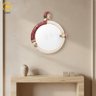 Wall Mirror Artistic Design Round Classical Resin Mirror