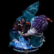36CM Anime Akatsuki Hoshigaki Kisame Battle Ver. GK PVC Action Figure Statue Collection Model Kids T