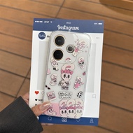 Vỏ điện thoại ngọt ngào Oppo A5 Pro A3 Pro a3x A3 5g dễ thương hoạt hình mới thỏ Vỏ điện thoại họa t