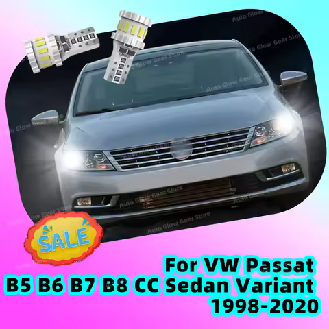 2x T10 Car LED Bulbs Parking Lamp For VW Passat B5 B6 B7 B8 CC Sedan Variant 1998-2017 2018 2019 202