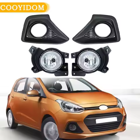 Car Front Bumper Fog Lights For Hyundai GRAND i10 2014 2015 Driving Light Fog Lamp Cover 92202B4010 