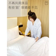 Disposable Queen size bedsheet set (Bedsheet, Duvet/Blanket/Quilt cover, pillow cover)