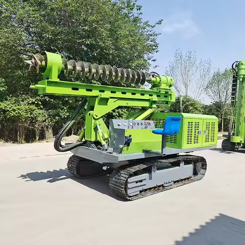 PV Projects Photovoltaic Solar Project Mine Hard Rock Drilling Rig Portable Pile Driver Solar Pile D