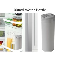 BPA FREE 1000ml Water Bottle Water Tumbler Water Bottle Brush Tupperware Water Bottle Leakproof