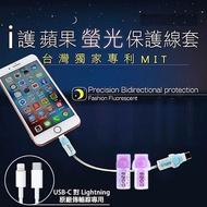 【三組入】APPLE原廠傳輸線保護套  iPhone/iPad/iPod (Type-C 對 Lightning)