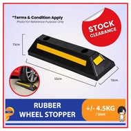 55CM Rubber Curb Parking Block Wheel Stopper Parking Blocks Rubber Stopper Double Stop Solid