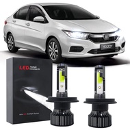 หลอดไฟหน้า LED 12-32V 6000K สีขาว สําหรับ Honda City (GM6) 6thGen ปี 2014-2019 2 ชิ้น