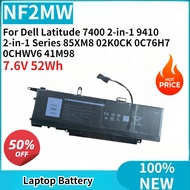 New NF2MW Laptop Battery 7.6V 52Wh for Dell Latitude 7400 2-in-1 9410 2-in-1 Series 85XM8 02K0CK 0C7